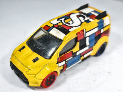 '15 Ford Fiesta Hot Wheels HW ART CARS 1:64 S Luzak Żółty – zdjęcie 2