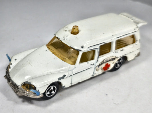 CITROEN DS 21 AMBULANCE Majorette '70 Biały 1:64 Made in France – zdjęcie 2