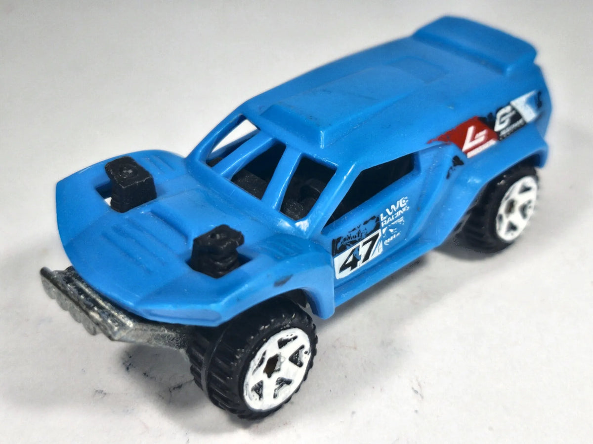 LAND CRUSHER, Hot Wheels 2013, Die cast 1 NL, Niebieski, 1:64, Resoraki – zdjęcie 2