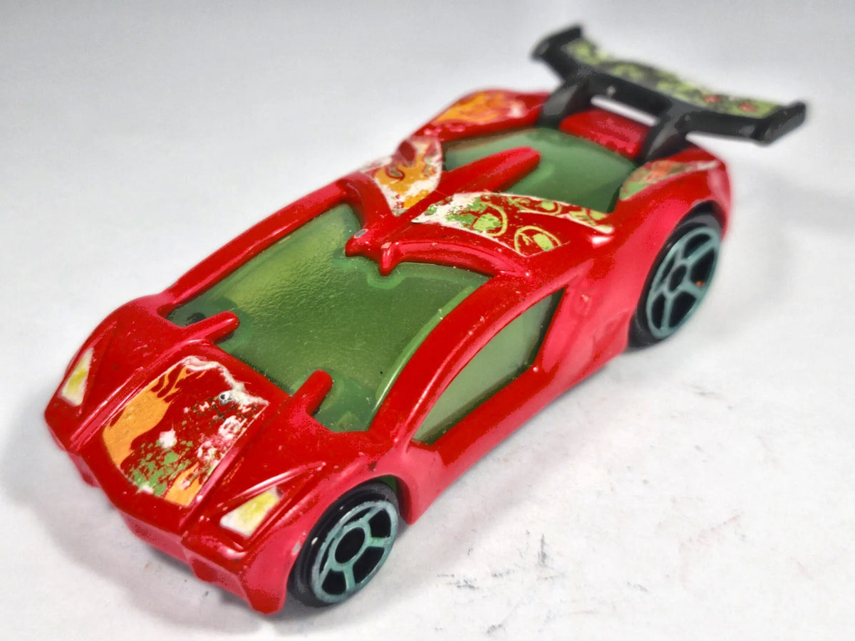 IMPAVIDO 1, Hot Wheels 2012 dla McDonald's, Die cast Czerwony 1:64 Resoraki – zdjęcie 2