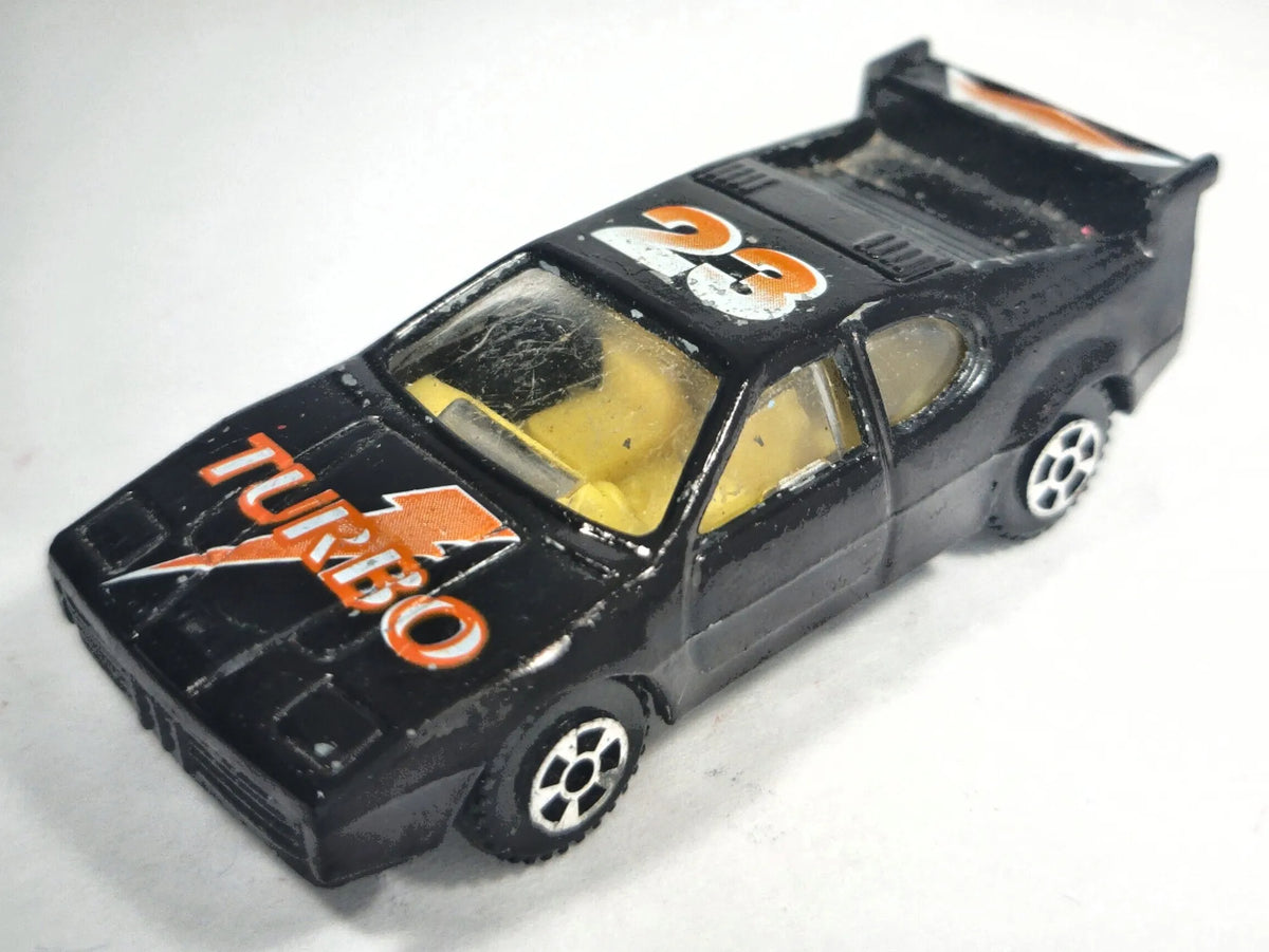 Jak BMW M1 z 1982, High Speed, Die cast M3, TURBO 23, Czarny 1:64, Resoraki – zdjęcie 2