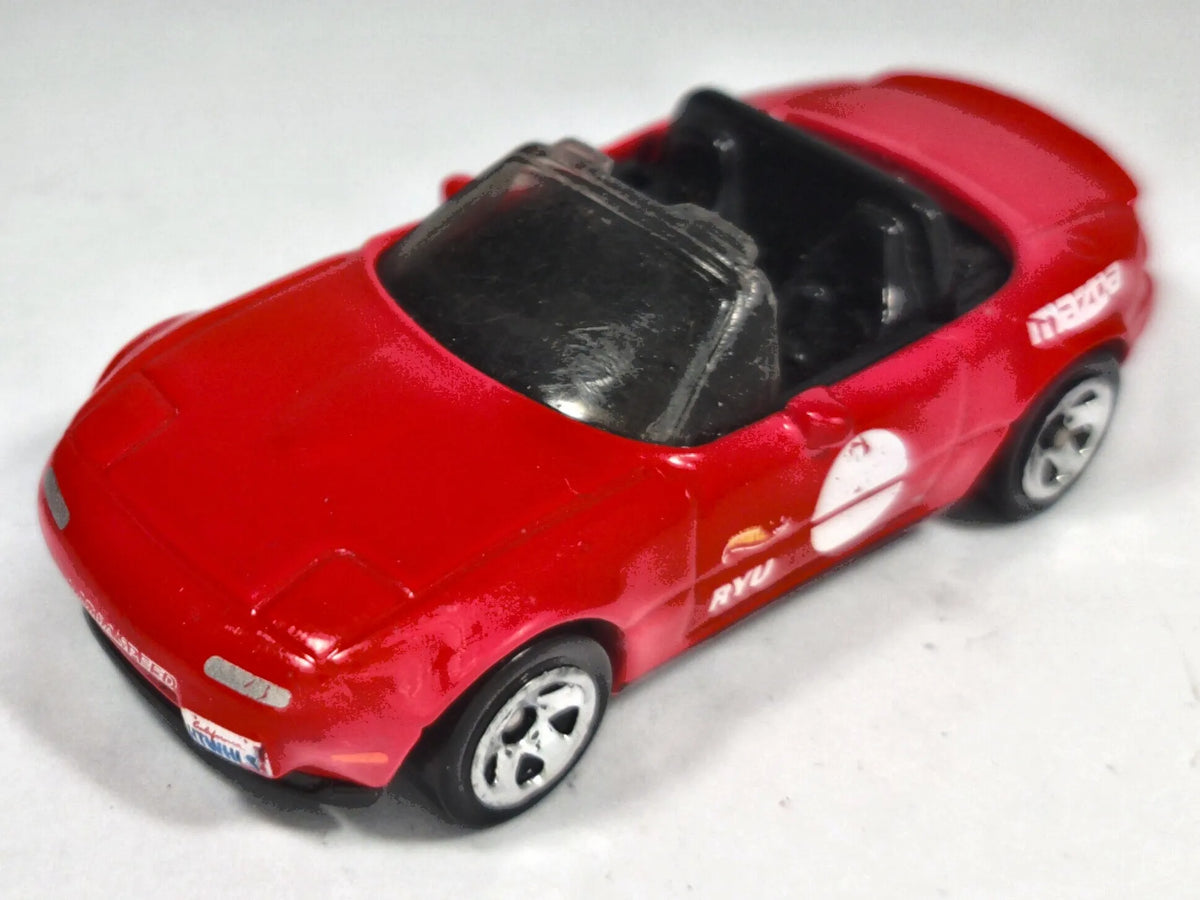 '91 Mazda MX-5 Miata Hot Wheels 2018 Mainline 1:64 Luzak Czerwony – zdjęcie 2