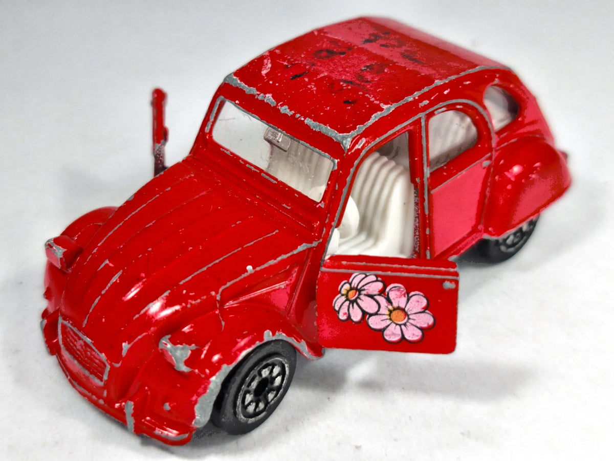 CITROEN 2CV6 Corgi '80 Czerwony 1:47 Made in Gt Britain – zdjęcie 2