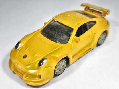 PORSCHE 911 GT2, Bburago, Made in Ch, Die cast 11636, Żółty, 1:43, Resoraki – zdjęcie 2