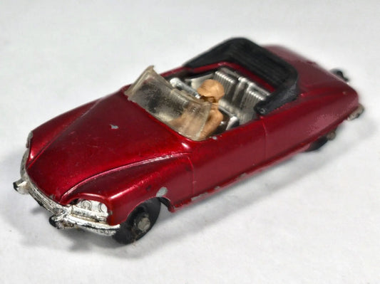CITROËN DS 19 CABRIOLET TUF-TOTS Lone Star '60 Bordowy 1:68 Made in England – zdjęcie 2