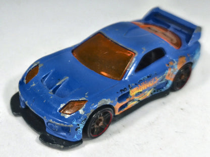 24/Seven Hot Wheels 2002 First Editions 1:64 Luzak Niebieski Custom – zdjęcie 2