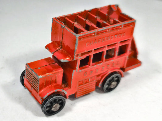 AUTOBUS PIĘTROWY General 1950 Czerwony 1:87 Made in England – zdjęcie 2