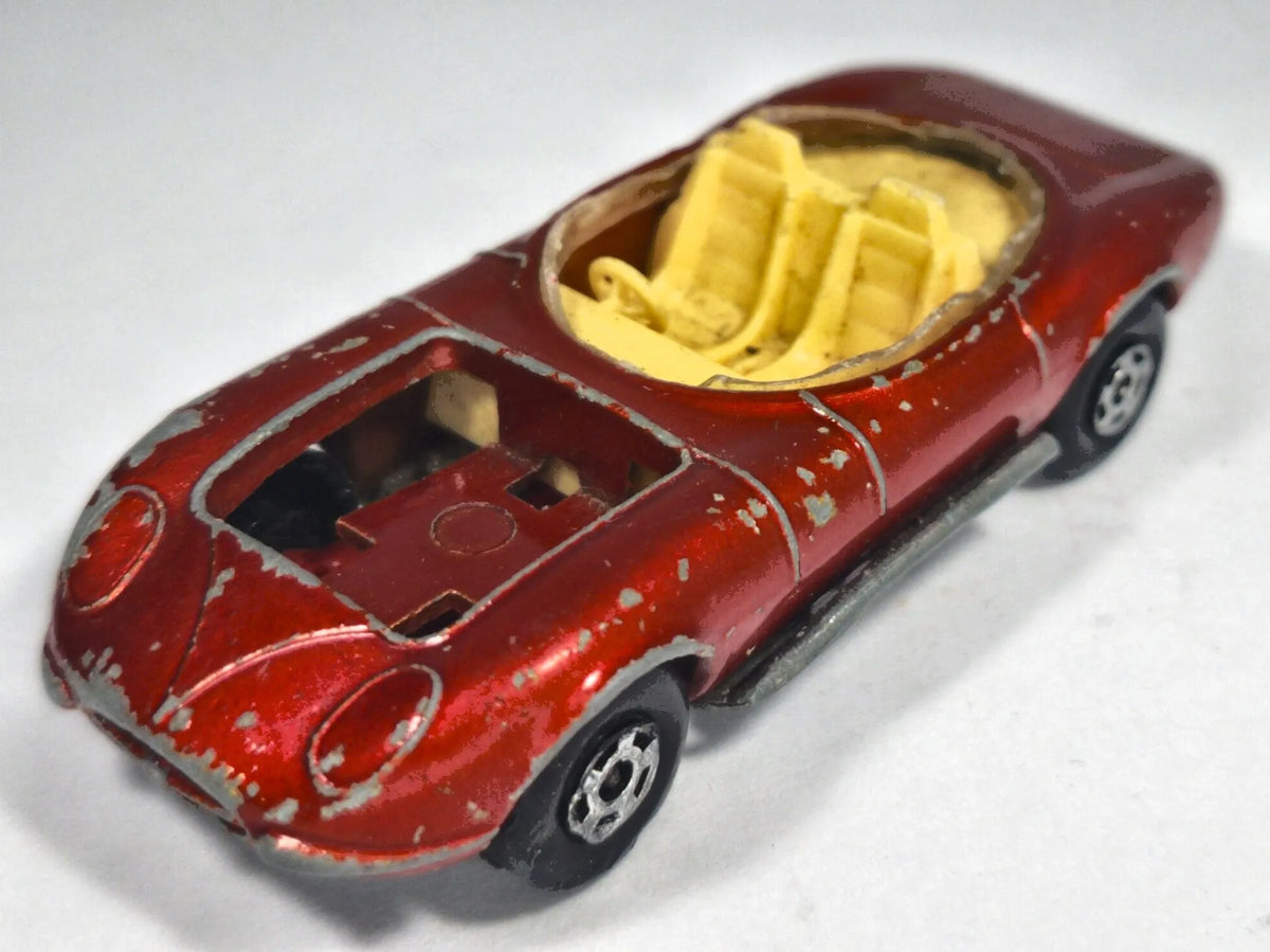 HOT ROD DRAGUAR, Matchbox 1970, Made in England, Die cast 36, Czerwony – zdjęcie 2