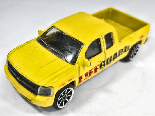 Chevrolet Silverado Majorette 2008 1:64 Pickup LIFEGUARD Luzak Żółty – zdjęcie 2