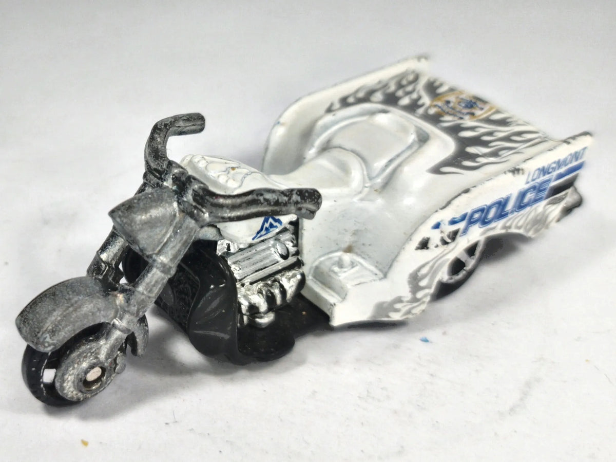Boss Hoss Cycles Hot Wheels 1:64 Motocykl Luzak Policja Longmont Police – zdjęcie 2