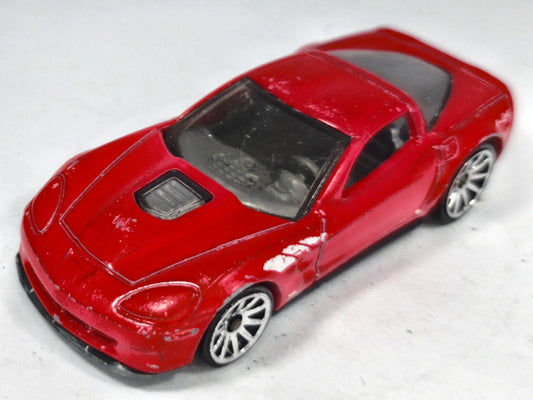'09 Corvette Zr1 Hot Wheels 2006 1:64 Luzak Czerwony – zdjęcie 2