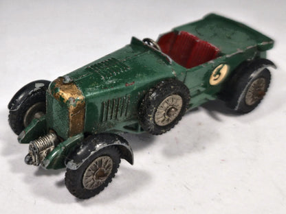 1929 4,5 litre Bentley Matchbox 1962 Zielony 1:55 Made in England 4 5 – zdjęcie 2