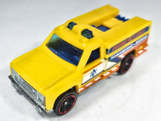 Hw Rapid Responder Hot Wheels 2018 HW Rescue 1:64 Pickup Luzak Żółty – zdjęcie 2