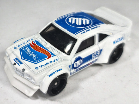 Mazda Rx-3 Hot Wheels 2021 1:64 TOYO TIRES Luzak Biały – zdjęcie 2