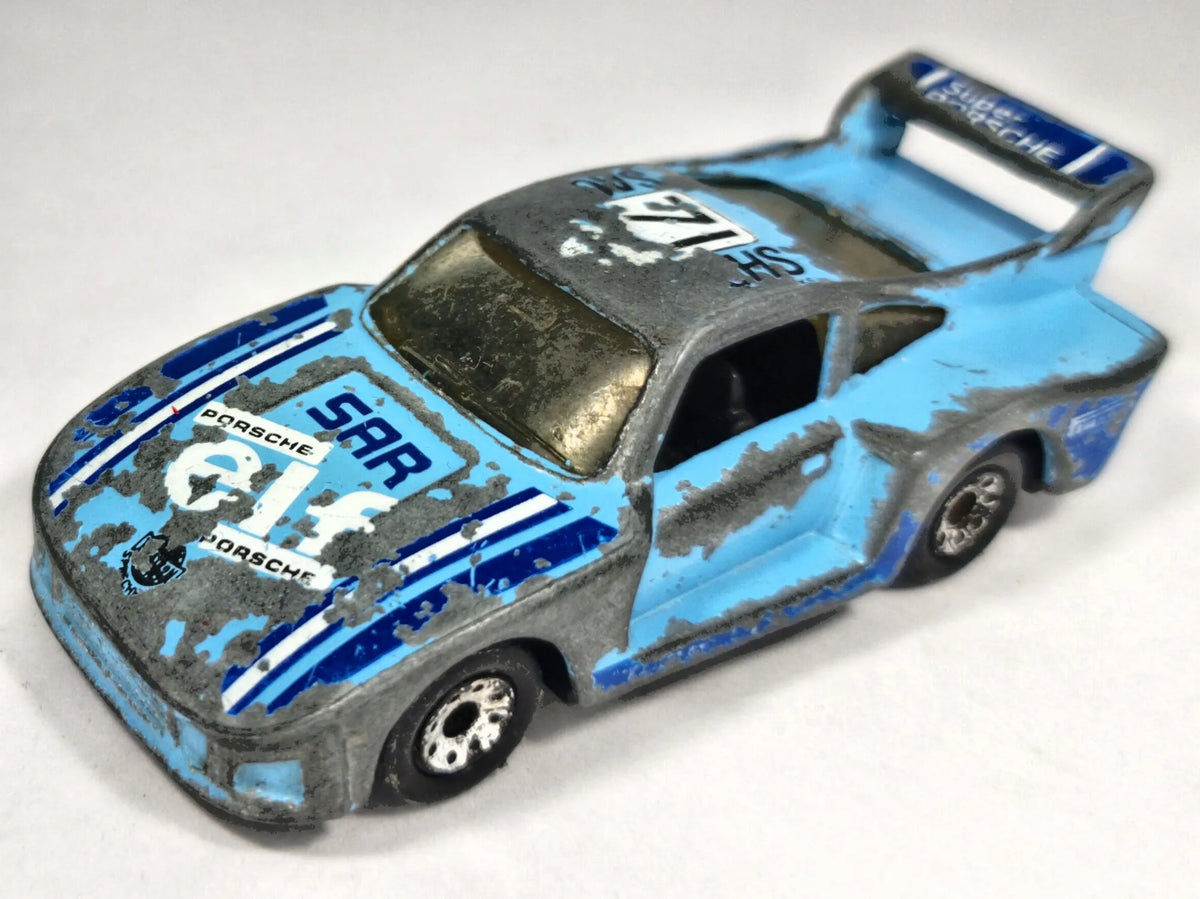 RACING PORSCHE 935 Matchbox '80 Błękitny 1:58 Made in Macau – zdjęcie 2