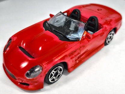 SHELBY SERIES 1 CABRIO Bburago Made in Italy Czerwony 1:43 – zdjęcie 2