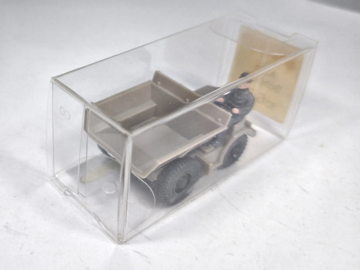 Auto-Schütter M274 Mechanical Mule Mini Dinky Piaskowy 1:87 Made in Austria – zdjęcie 2