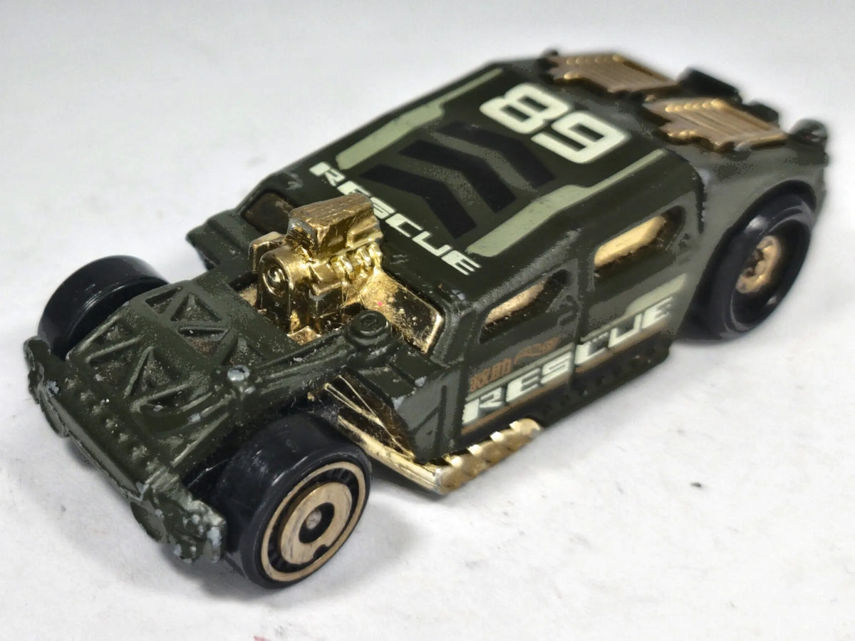 Lethal Diesel Hot Wheels 2020 Mainline 1:52 Dragster Zielony Wyścig Custom – zdjęcie 2