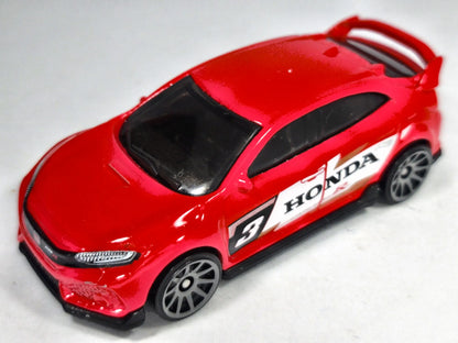 2018 HONDA CIVIC TYPE R Mainline Hot Wheels 2018 Czerwony 1:64 – zdjęcie 2