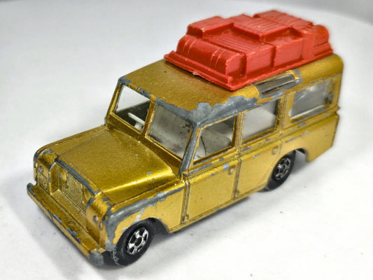 LAND ROVER SAFARI Matchbox Series Matchbox '60 Złoty 1:45 Made in England – zdjęcie 2