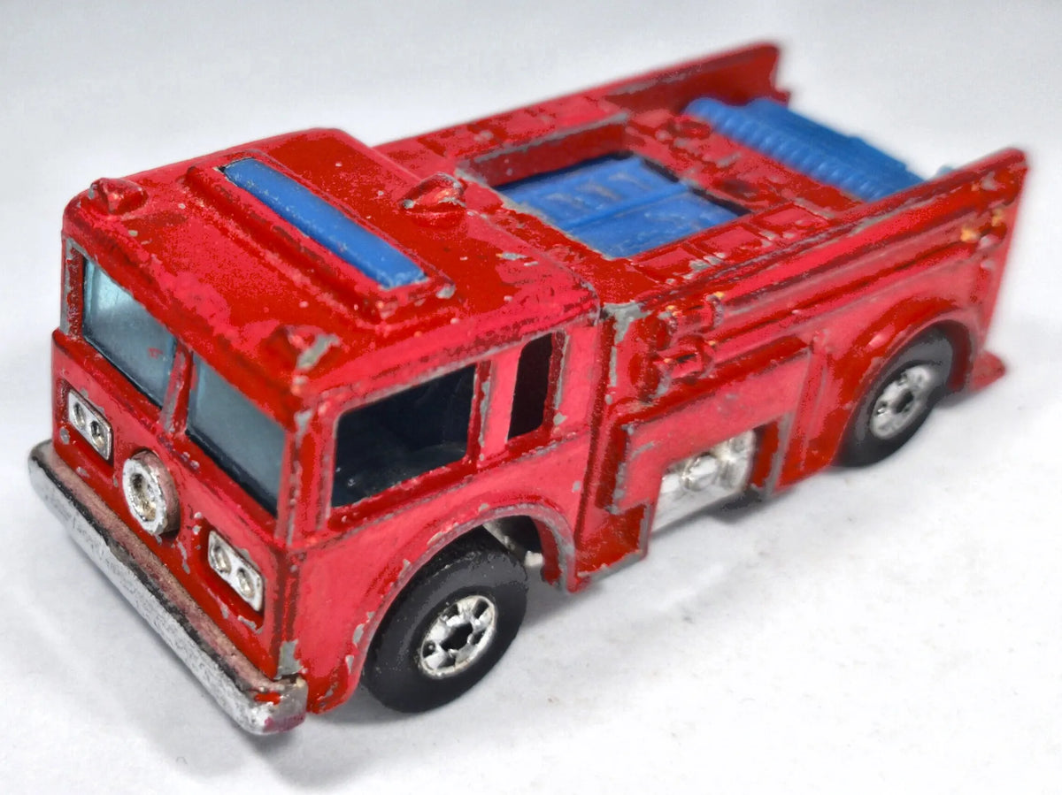 Fire-Eater Straż pożarna Hot Wheels 1976 Czerwony 1:87 2xMetal – zdjęcie 2