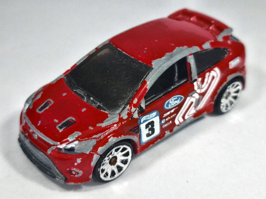 '09 FORD FOCUS RS, Hot Wheels 2010, Die cast E32 / I NL, Czerwony, 1:64 – zdjęcie 2