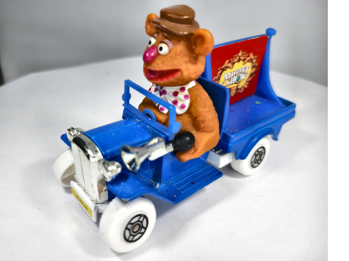 Fozzie Bear Truck Muppet Show Corgi 1979 Niebieski 1:36 Made in England – zdjęcie 2