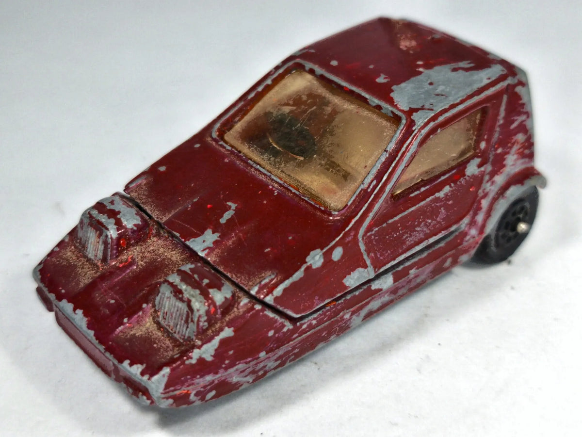 BOND BUG 700 E.S. Whizzwheels Corgi 1969 Bordowy 1:43 Made in Gt Britain – zdjęcie 2