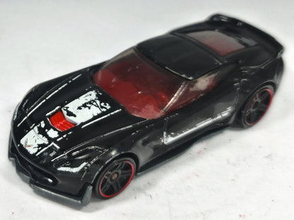 Corvette C7 Z06 Hot Wheels 2016 1:64 Luzak Czarny – zdjęcie 2