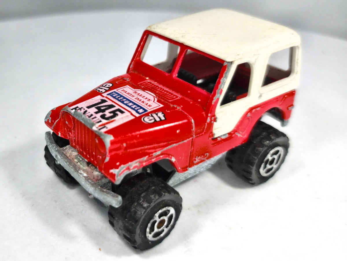 4X4 JEEP CJ-7 RENEGADE Majorette '70 Czerwony 1:55 – zdjęcie 2