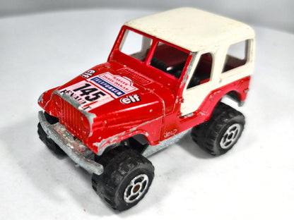 4X4 JEEP CJ-7 RENEGADE Majorette '70 Czerwony 1:55 – zdjęcie 2