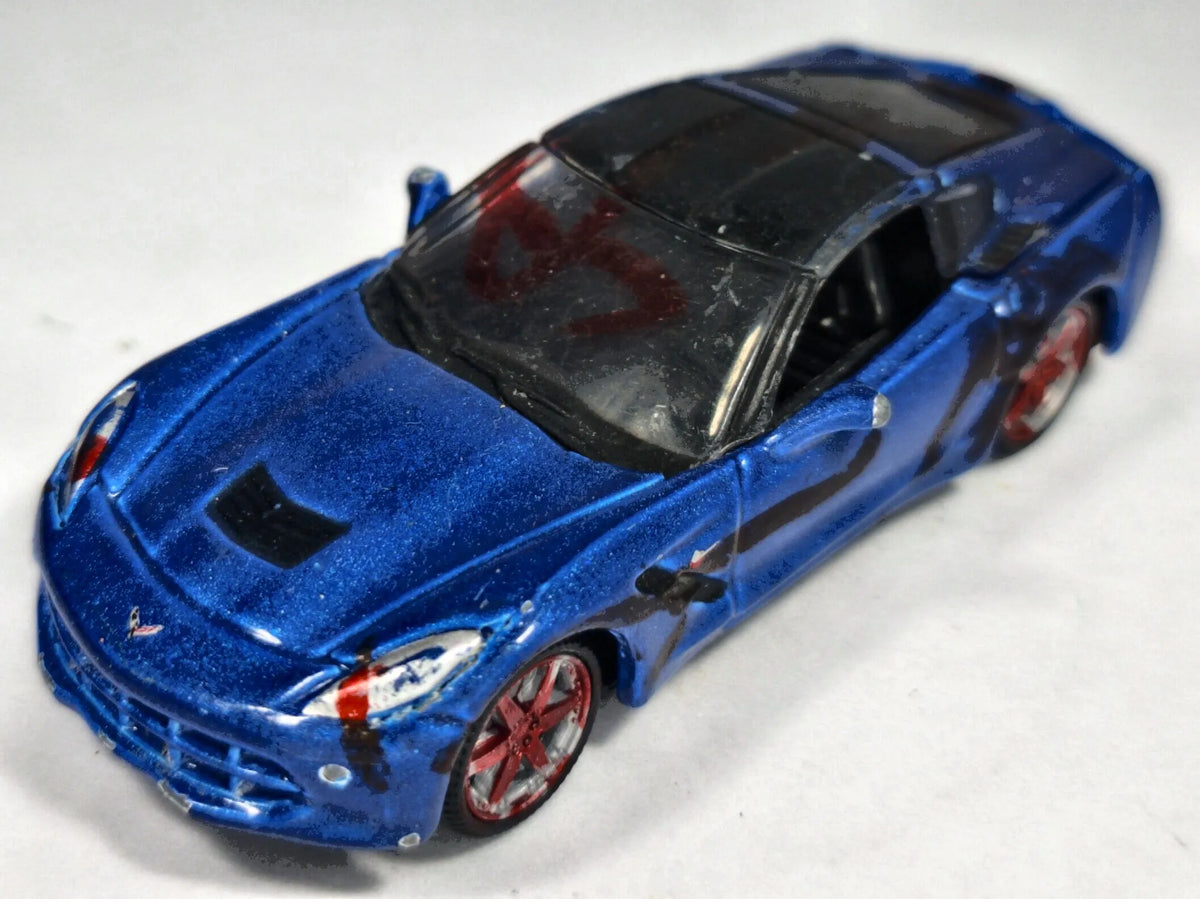 2014 Corvette Stingray Bburago 2014 Niebieski 1:60 – zdjęcie 2