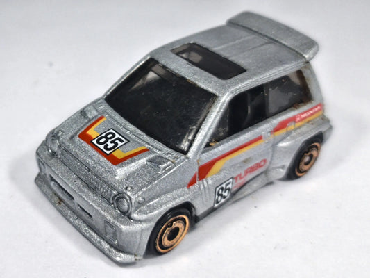 Honda City Turbo Ii Hot Wheels 2017 HW J-IMPORTS 1:64 85 Luzak Srebrny – zdjęcie 2