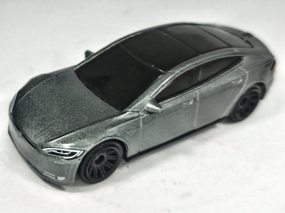 Tesla Model S Matchbox 2022 1:64 Grafitowy Samochód osobowy – zdjęcie 2