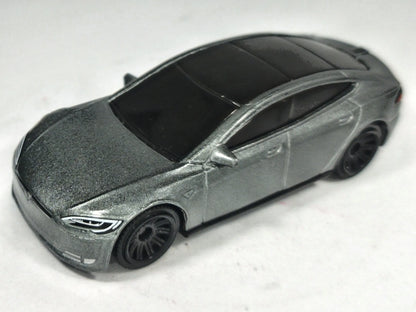Tesla Model S Matchbox 2022 1:64 Grafitowy Samochód osobowy – zdjęcie 2