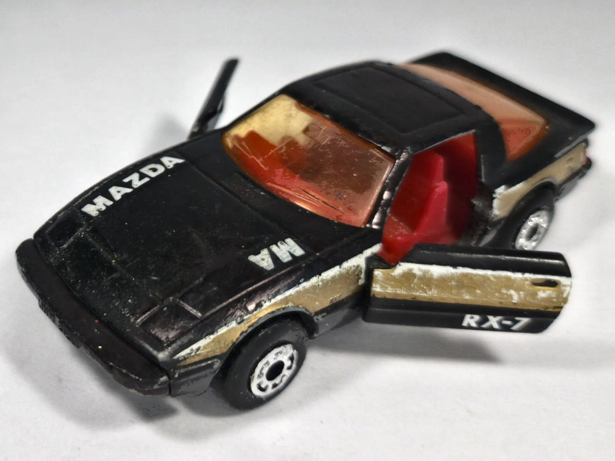 Mazda Rx7 Matchbox 1982 Czarny 1:56 Made in Macau – zdjęcie 2