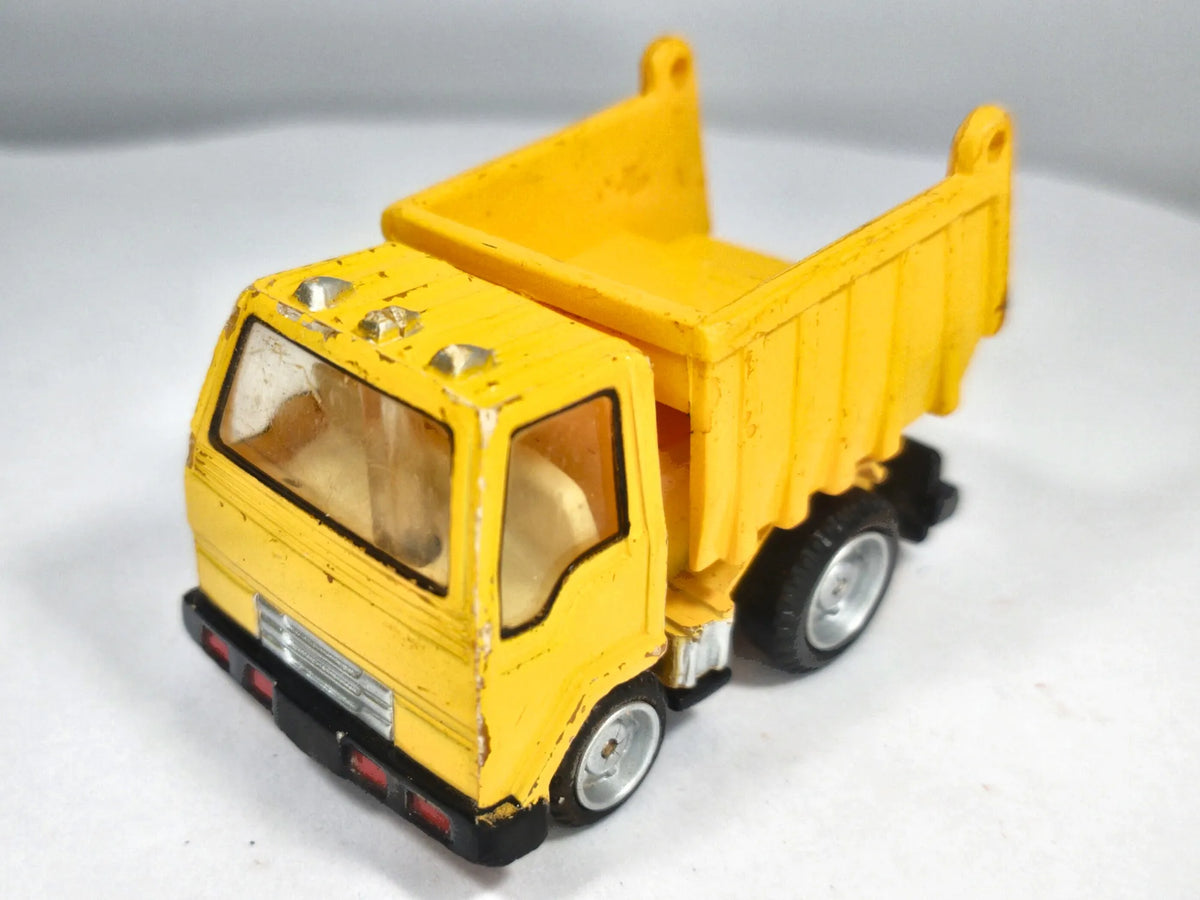 DUMP TRUCK, WYWROTKA, Zylmex Ok. 1978–1985, Die cast, Żółty, 1:64, Resoraki – zdjęcie 2