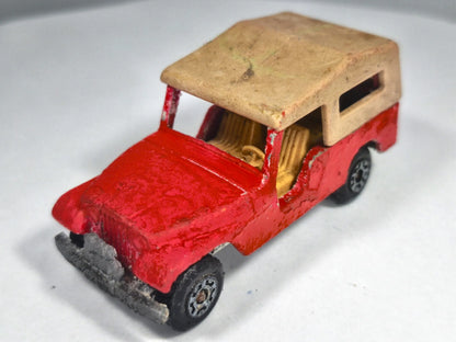 JEEP CJ6 z 1977 r, Matchbox, Made in England, Die cast No.53, Czerwony 1:64 – zdjęcie 2