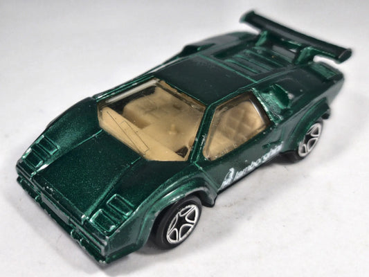 Lamborghini Countach Lp500S Matchbox 1985 Superfast 1:54 Luzak Zielony – zdjęcie 2