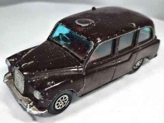 AUSTIN LONDON TAXI CAB Whizzwheels Corgi '70 Brąz. 1:34 Made in Gt Britain – zdjęcie 2