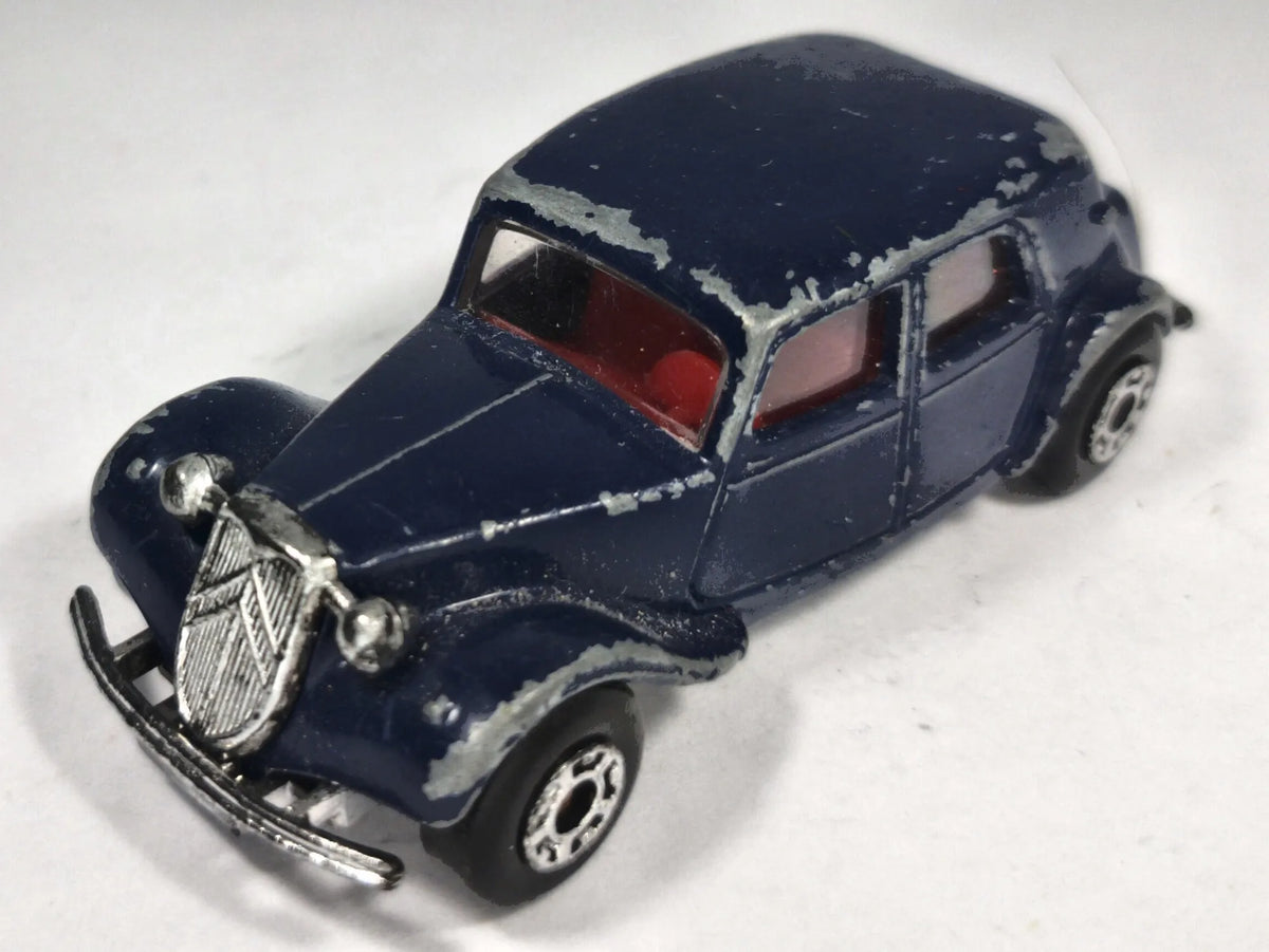Citroen 15 Cv Matchbox 1983 Niebieski 1:54 Made in Macau – zdjęcie 2