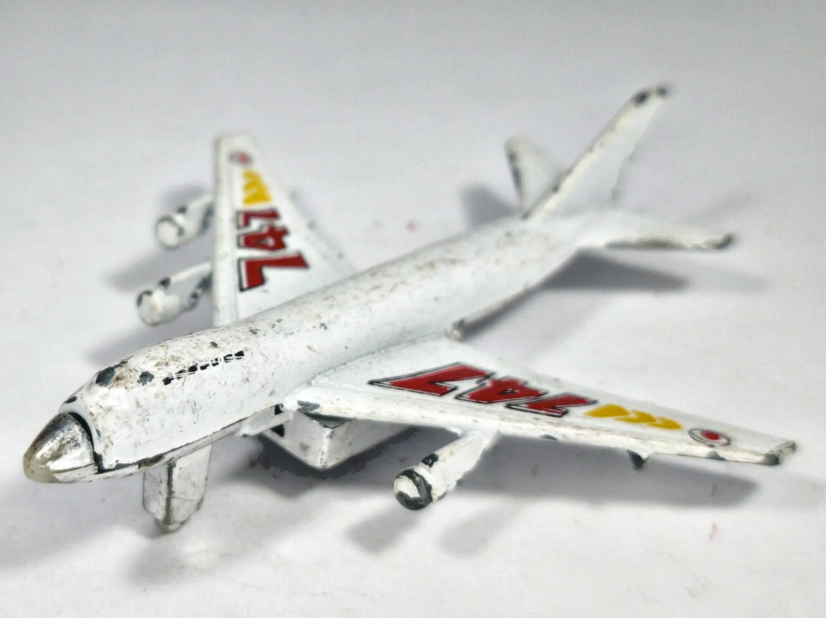 BOEING 747-100 SAMOLOT PASAŻERSKI, Unbranded Die cast, Biały 1:900 Resoraki – zdjęcie 2