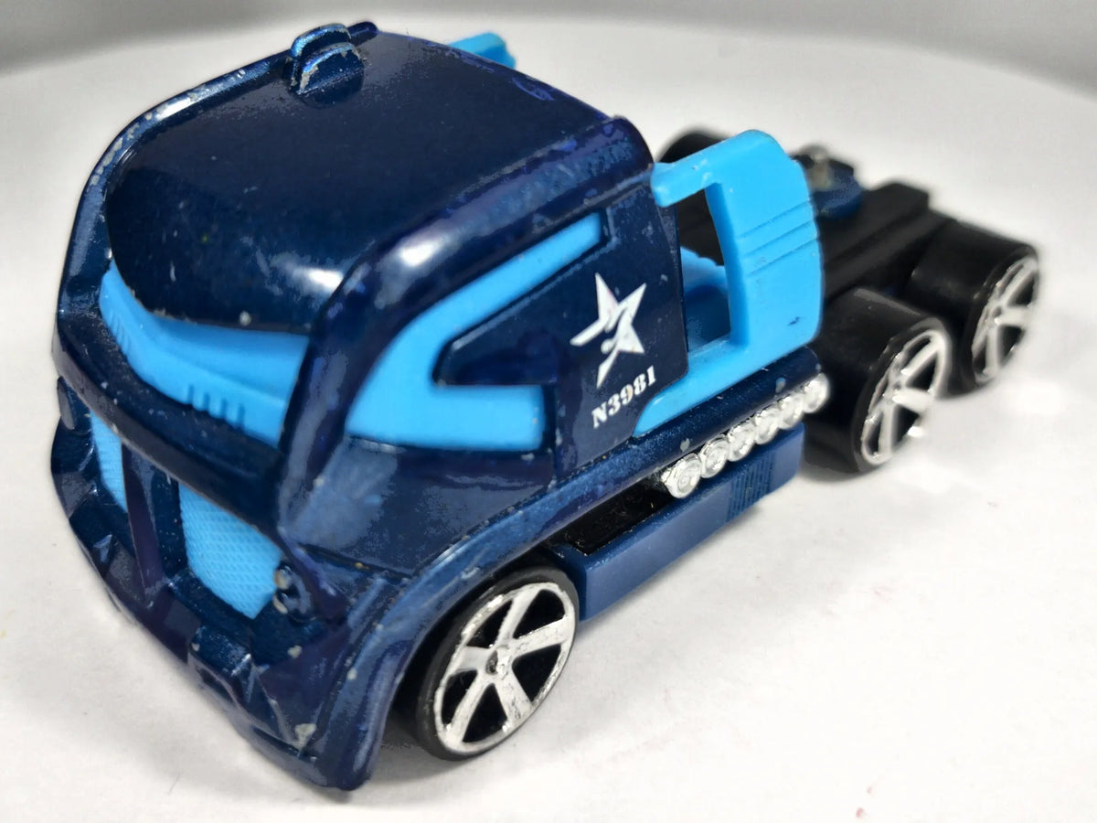 Mission Control Rig Truckin' Transporter Hot Wheels 2004 Niebieski 1:64 – zdjęcie 2