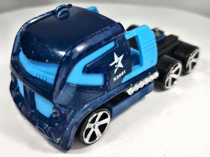 Mission Control Rig Truckin' Transporter Hot Wheels 2004 Niebieski 1:64 – zdjęcie 2