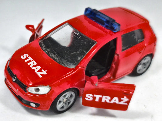 Vw Golf Vi 2.0 Tdi SIKU 1:53 Straż pożarna Czerwony – zdjęcie 2