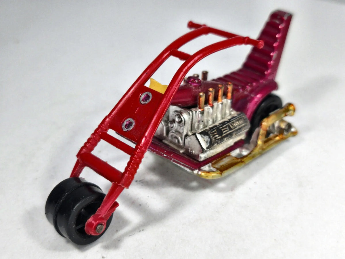 Motocykl CHOPPER CHOP SUEY Matchbox 1972 Fioletowy 1:34 Made in England – zdjęcie 2