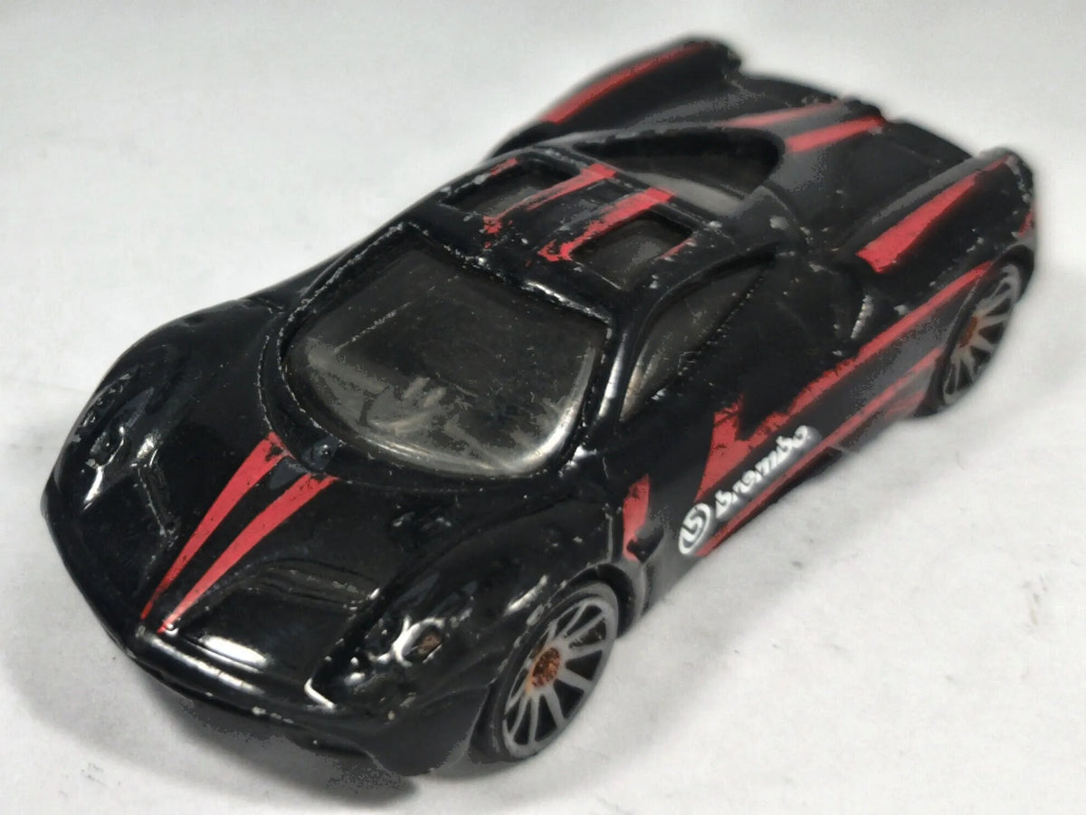 Pagani Huayra Hot Wheels 2012 1:64 Brembo Luzak Czarny – zdjęcie 2