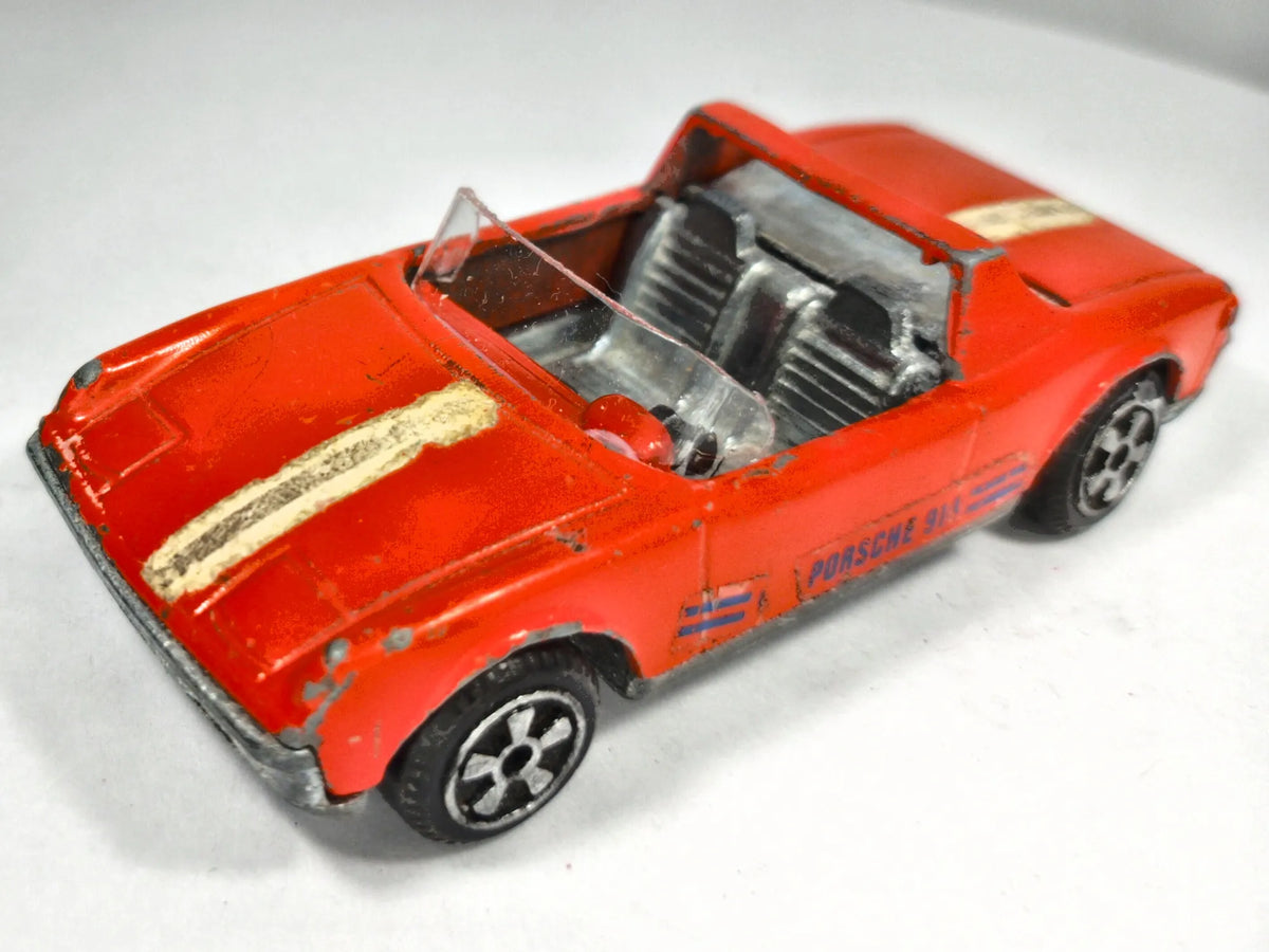 VW PORSCHE 914 Politoys '70 Czerwony 1:43 Made in Italy – zdjęcie 2