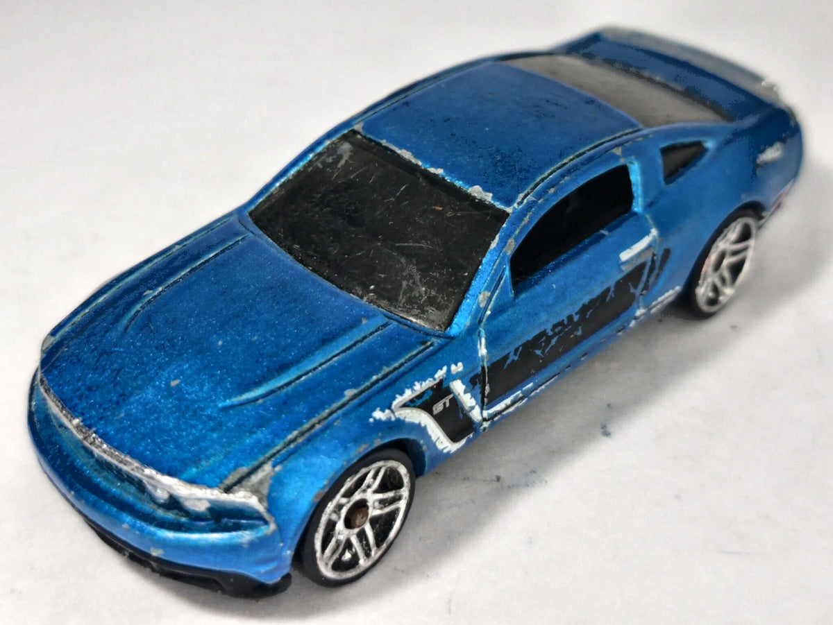 2010 Ford Mustang Gt Hot Wheels 2009 Niebieski 1:57 – zdjęcie 2