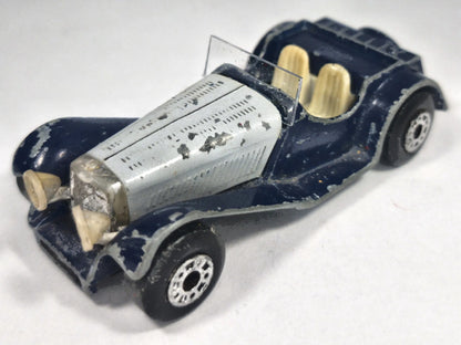 SS 100 JAGUAR, Matchbox Toys 1982, Vintage Die cast Niebieski 1:64 Resoraki – zdjęcie 2